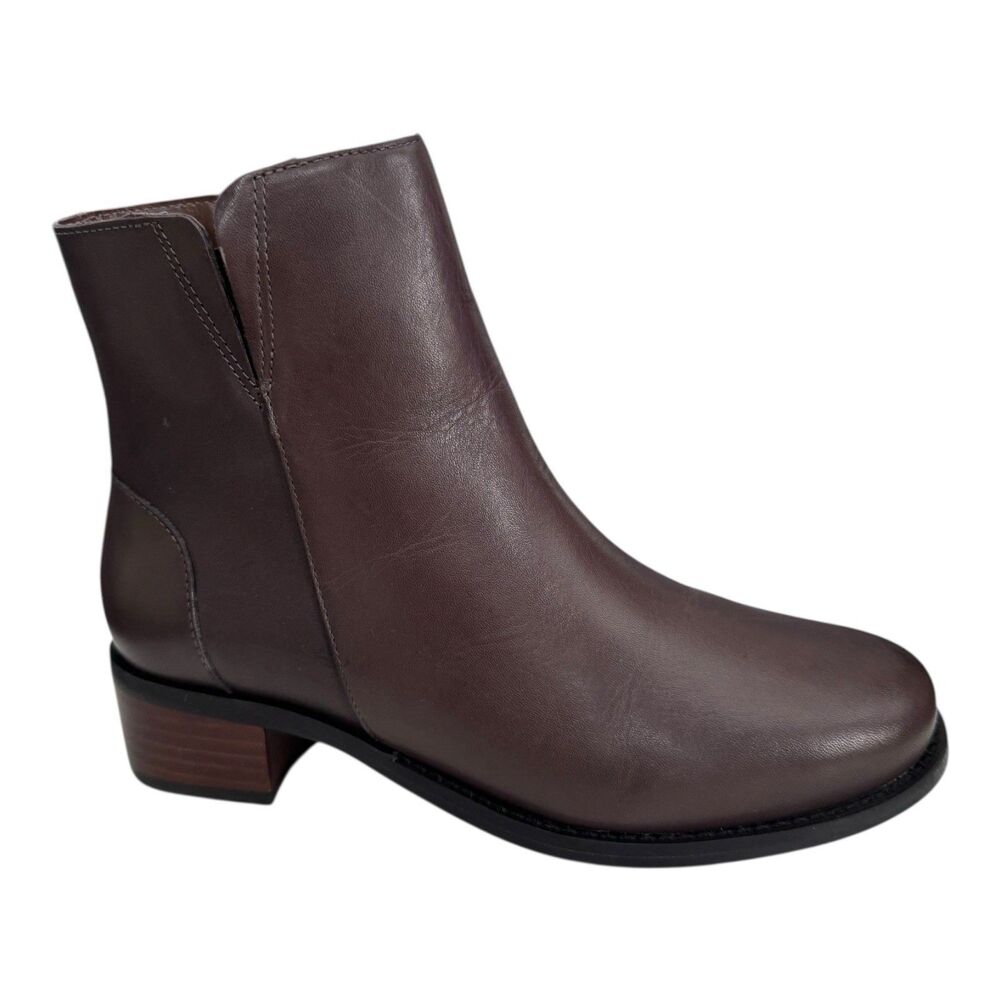 David Tate Womens Lago Brown Leather Ankle Boots Shoes 7M $189